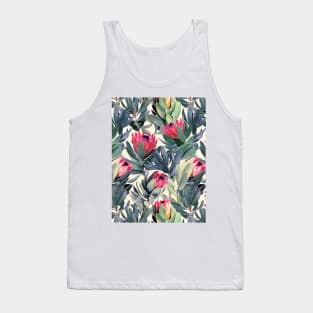 Painted Protea Pattern Tank Top